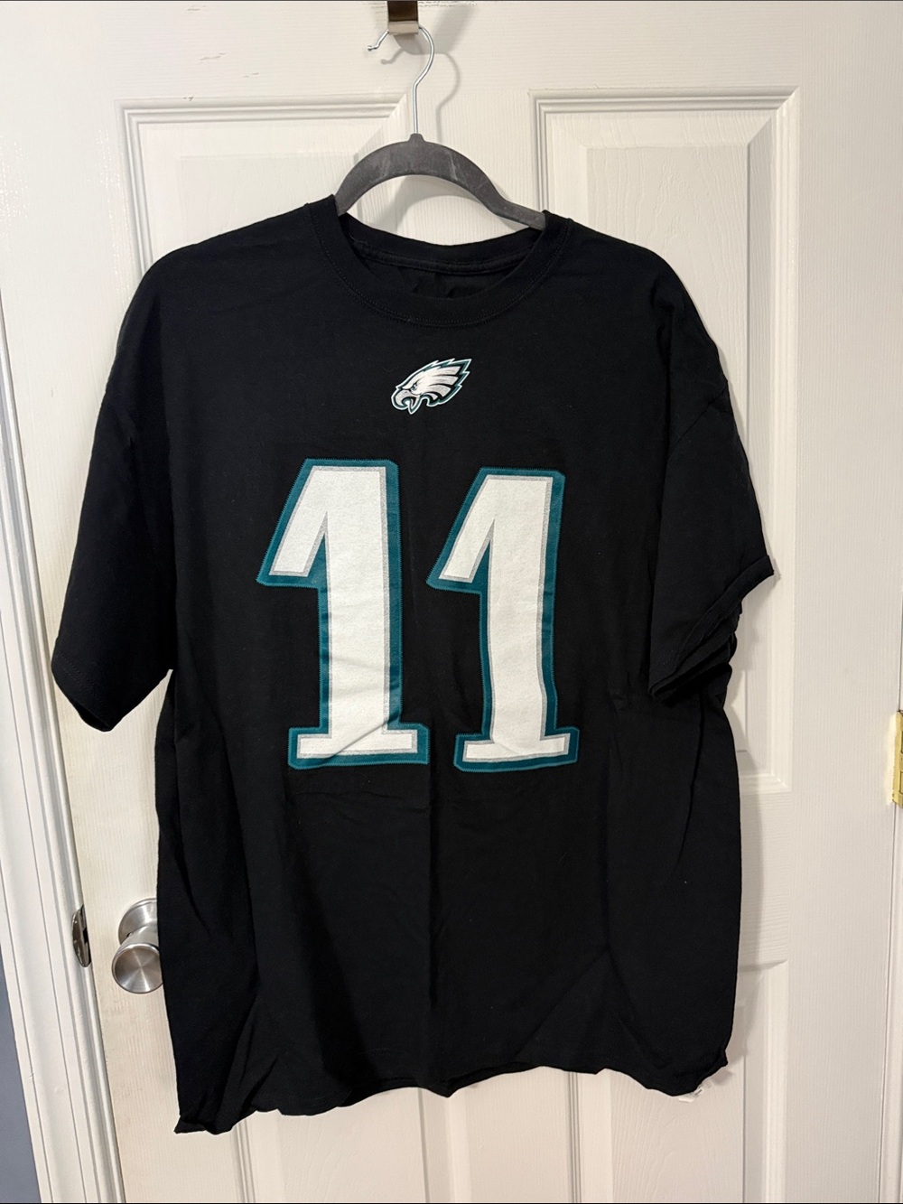 Majestic Black Tee Carson wentz Philadelphia eagles